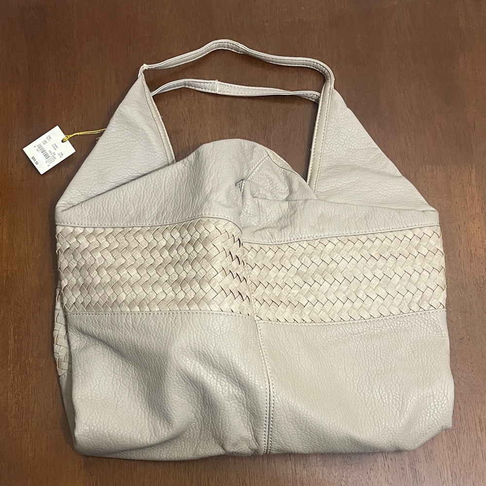 Elegant Cream Woven Women's Bag